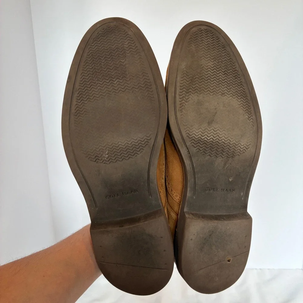 Cole Haan Oxford 11.5 Wingtip Brogue Leather Dress Shoes Preppy Classic Office